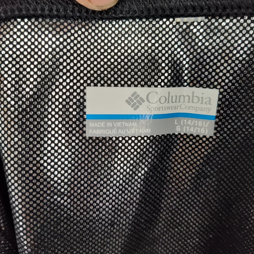 Columbia Omni-Heat Youth Kids Classic Black Long Underwear Size Large 14/16 - Picture 2 of 3